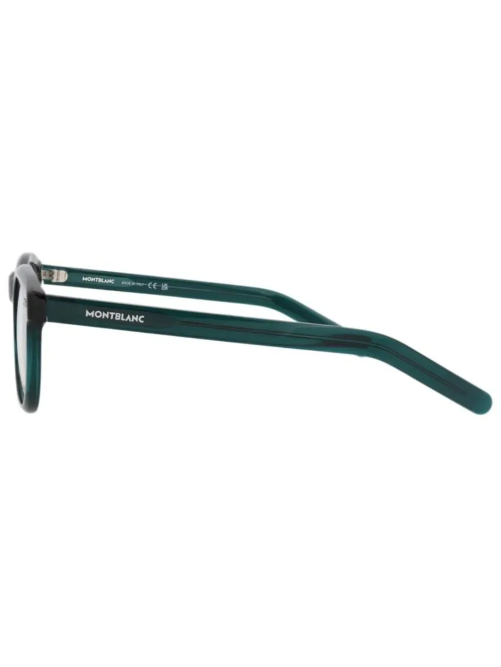 New Montblanc Women's Eyeglasses Round Oval Acetate Frame Mens Green Green